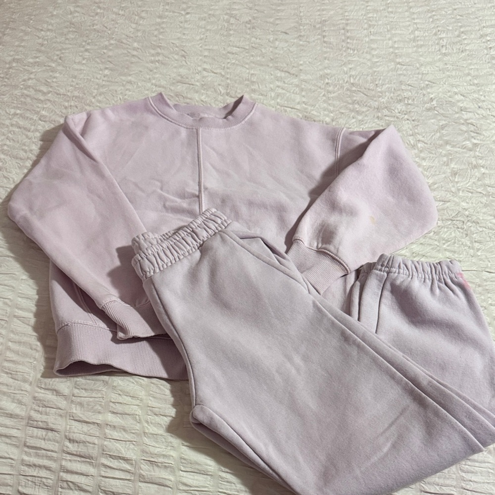 Light Pink Sweatshirt and Joggers Set